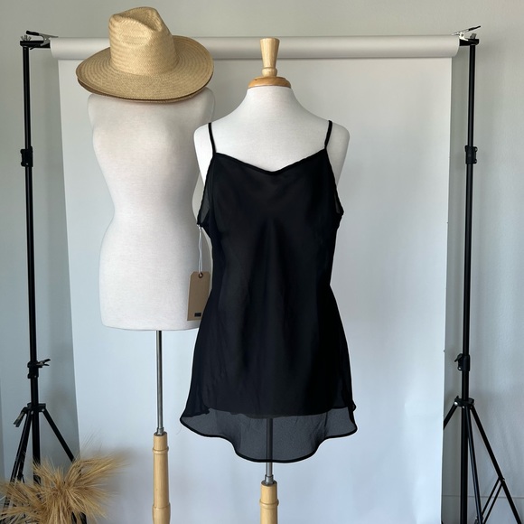 SOLD ❌ VINTAGE SHEER BLACK SLIP DRESS - Picture 2 of 5